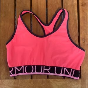 Hot Pink Under Armour Sports Bra